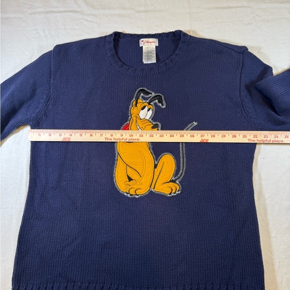 Vintage Disney Pluto Navy Sweater - Picture 5 of 8